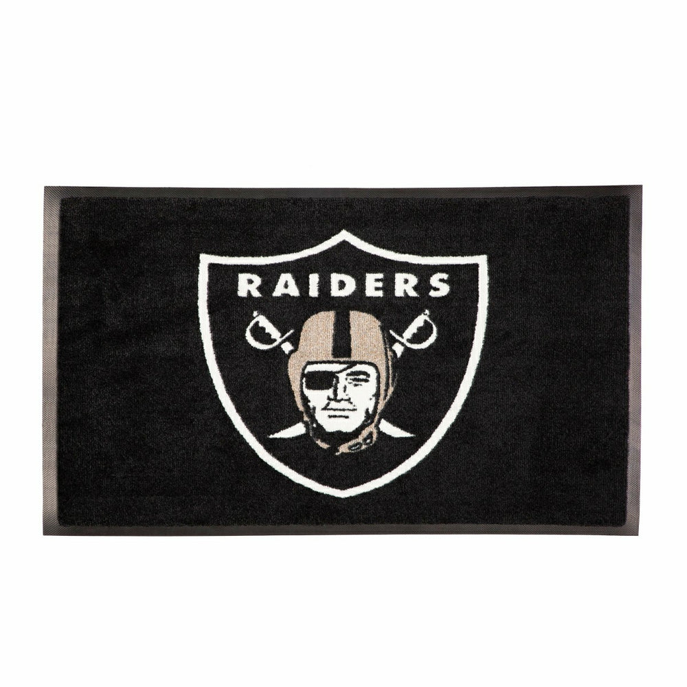 3'x5' Large USA Indoor Outdoor Outdoor Entryway Mat, Las Vegas Raiders - NFL