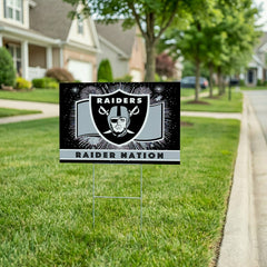 Las Vegas Raiders Yard Sign, Patriotic - NFL Home