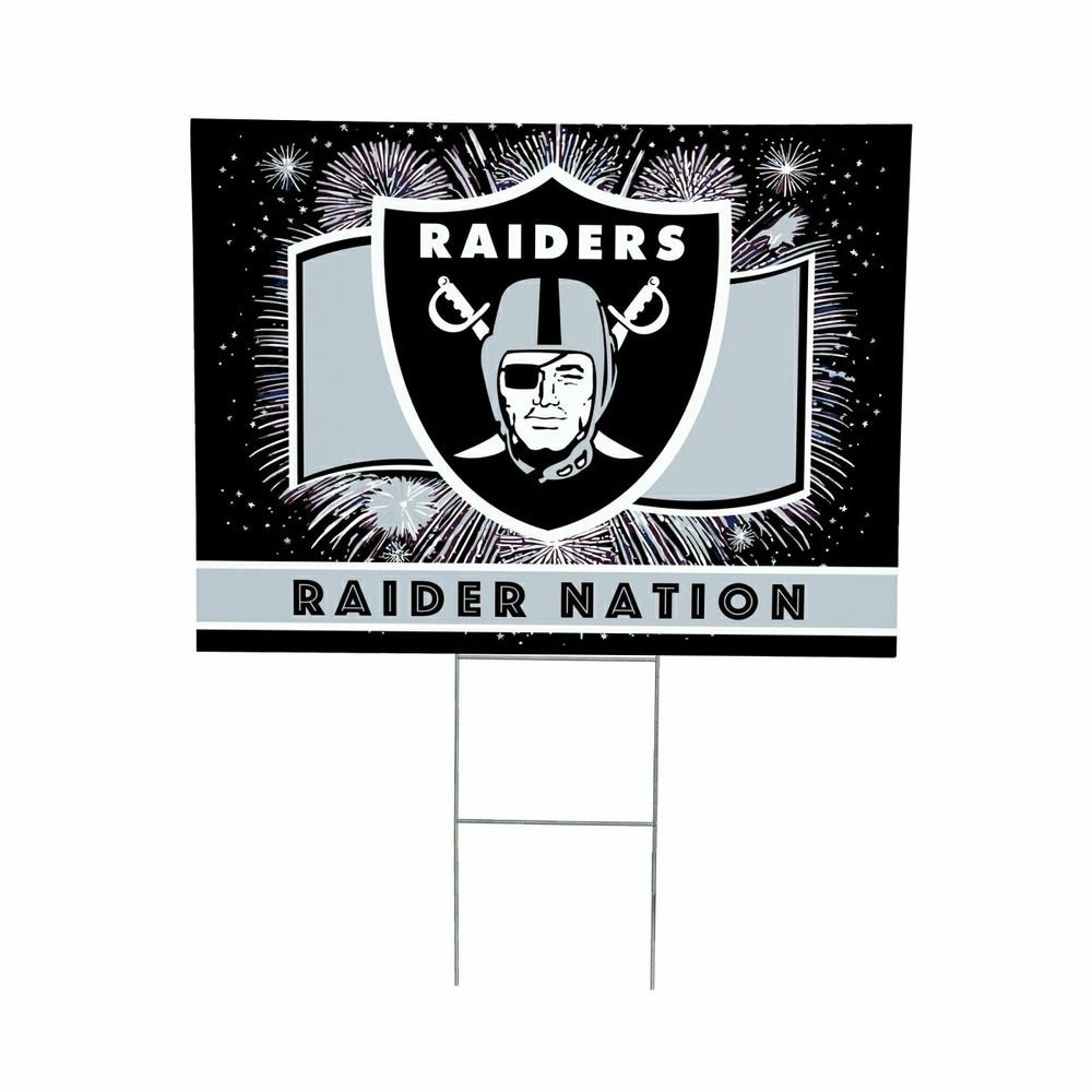 Las Vegas Raiders Yard Sign, Patriotic - NFL Home