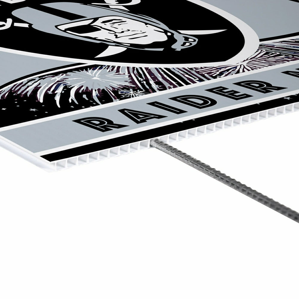 Las Vegas Raiders Yard Sign, Patriotic - NFL Home