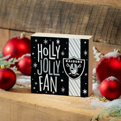 Las Vegas Raiders Block, Holiday, 6x6 - NFL Home