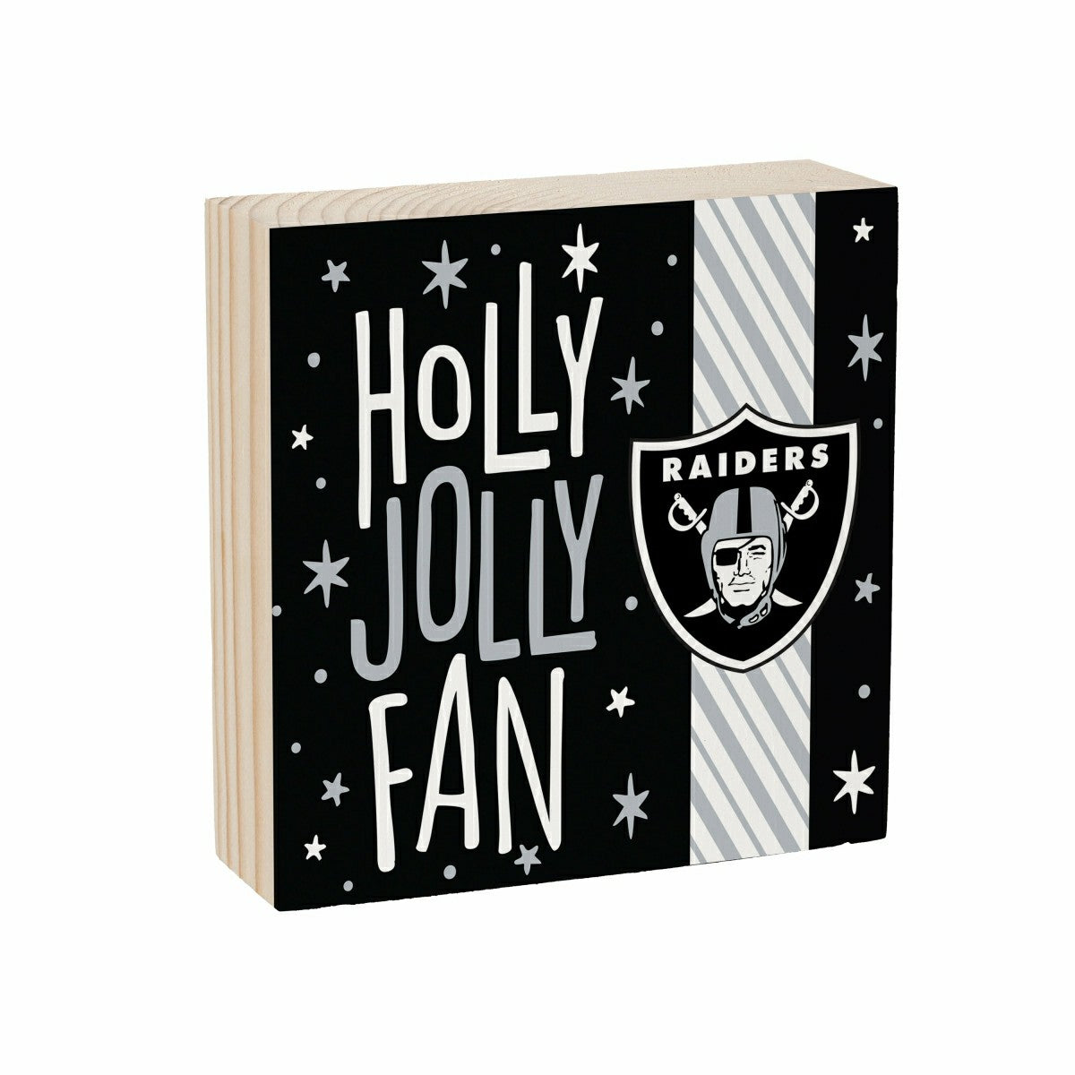 Las Vegas Raiders Block, Holiday, 6x6 - NFL Home