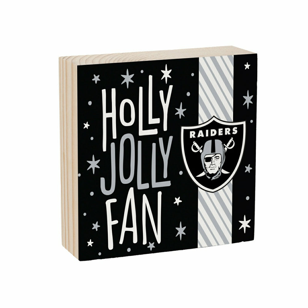 Las Vegas Raiders Block, Holiday, 6x6 - NFL Home