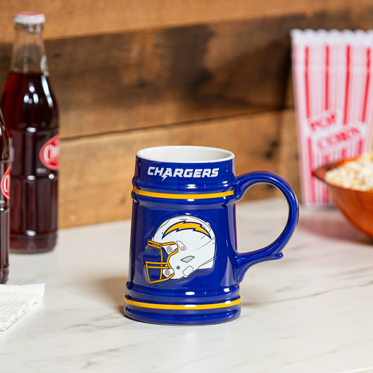Los Angeles Chargers Ceramic Stein Cup, 24oz - NFL Home