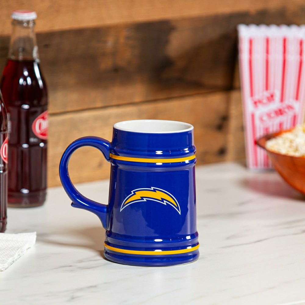 Los Angeles Chargers Ceramic Stein Cup, 24oz - NFL Home