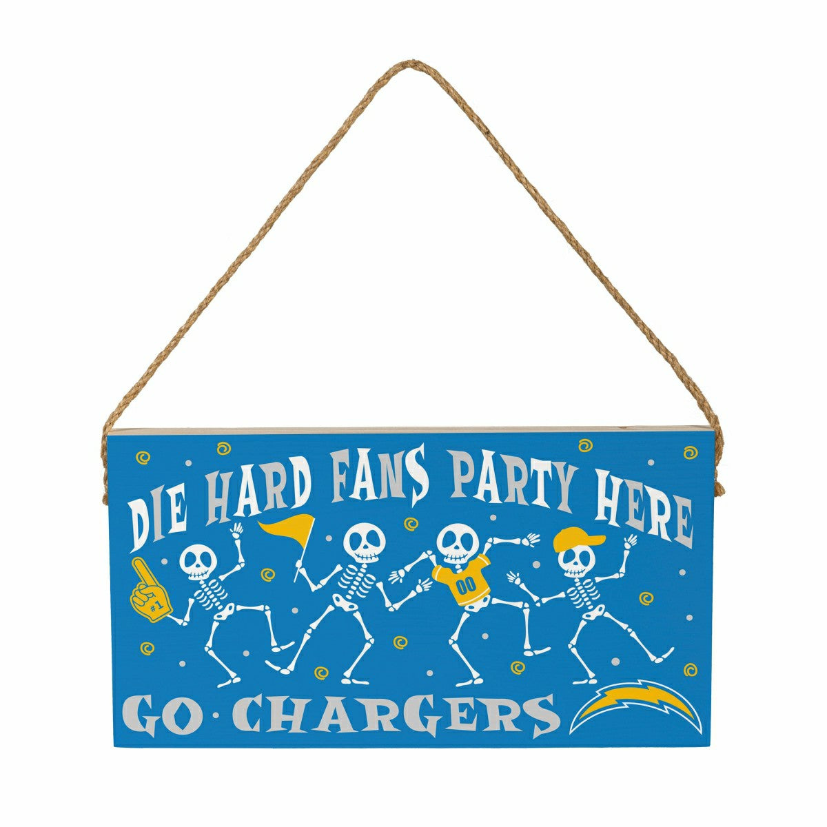 Los Angeles Chargers Halloween Wood Wall Sign, 6x11 - NFL Home