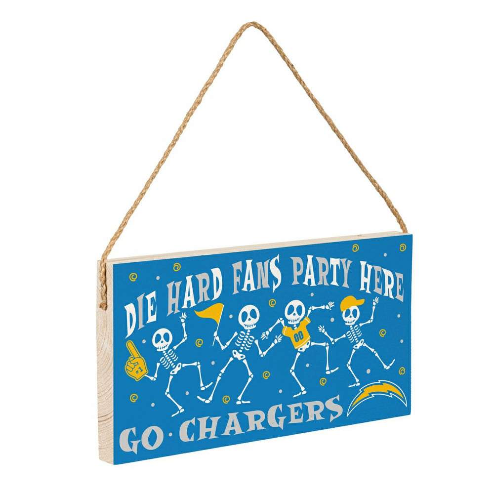 Los Angeles Chargers Halloween Wood Wall Sign, 6x11 - NFL Home