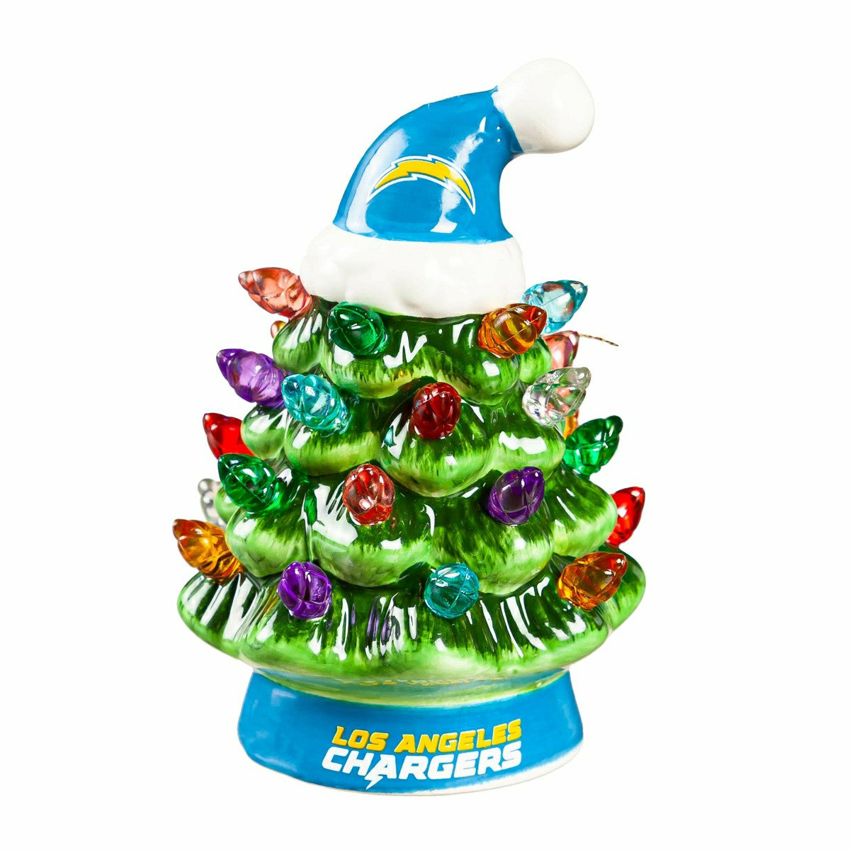 4" Mini LED Tabletop Christmas Tree, Set of 2, Los Angeles Chargers - NFL Home