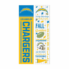 46" Double Sided Leaner, Los Angeles Chargers, Fall Seasonal - NFL Home