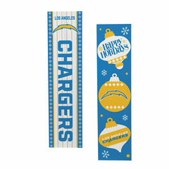 47" Double Sided Leaner, Los Angeles Chargers, Christmas - NFL Home
