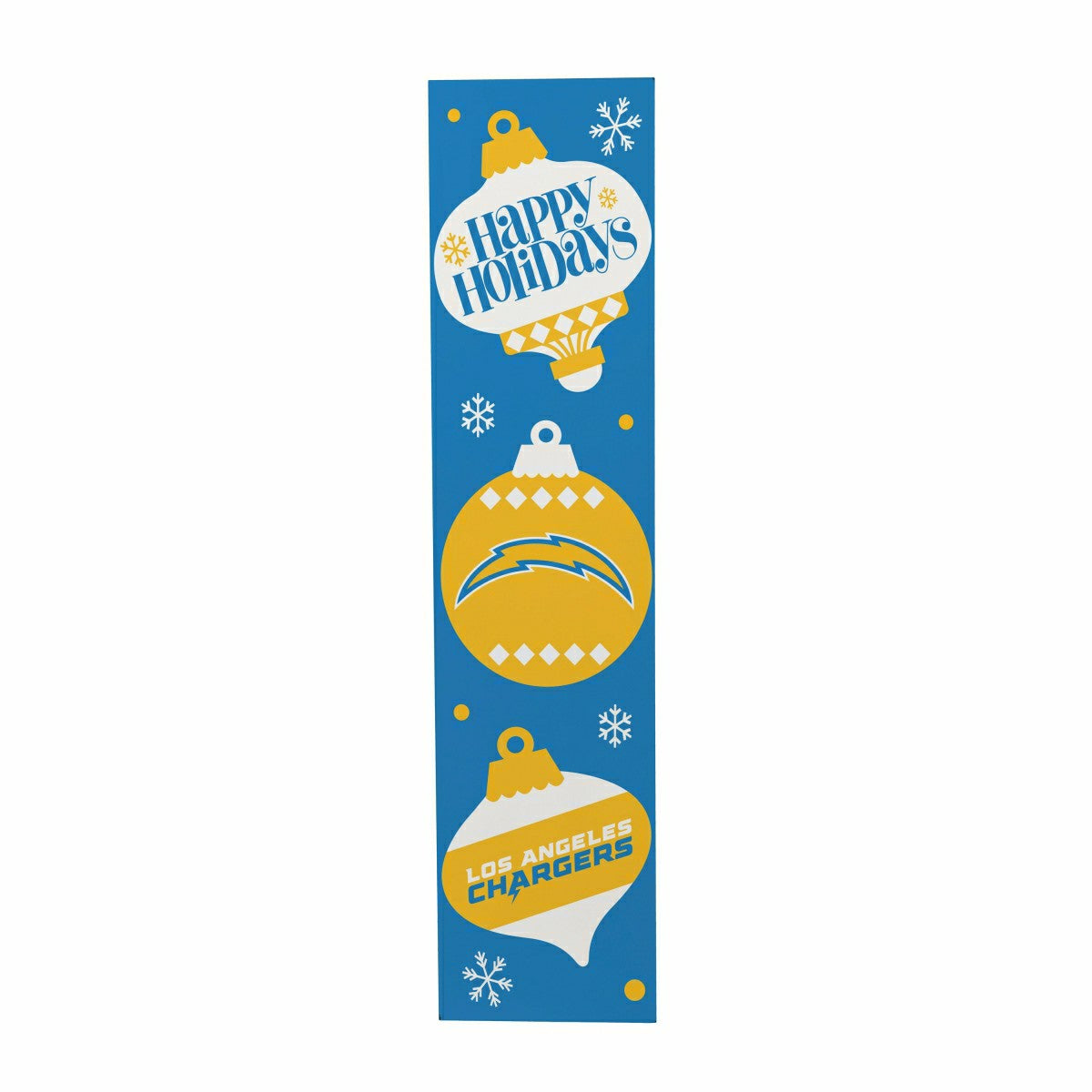 47" Double Sided Leaner, Los Angeles Chargers, Christmas - NFL Home