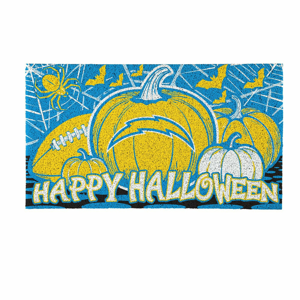 Los Angeles Chargers Halloween PVC Mat, 28"x16" - NFL