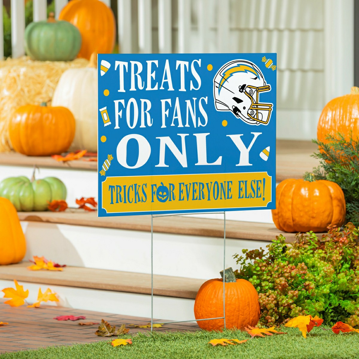 Los Angeles Chargers Yard Sign, Halloween Treats for Fans - NFL Home