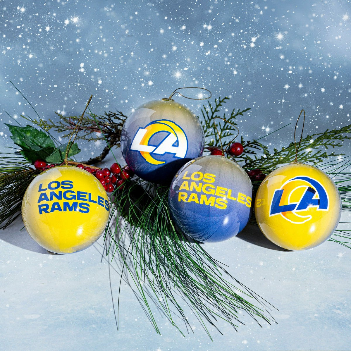 12pc Ornament Set, Los Angeles Rams - NFL Home