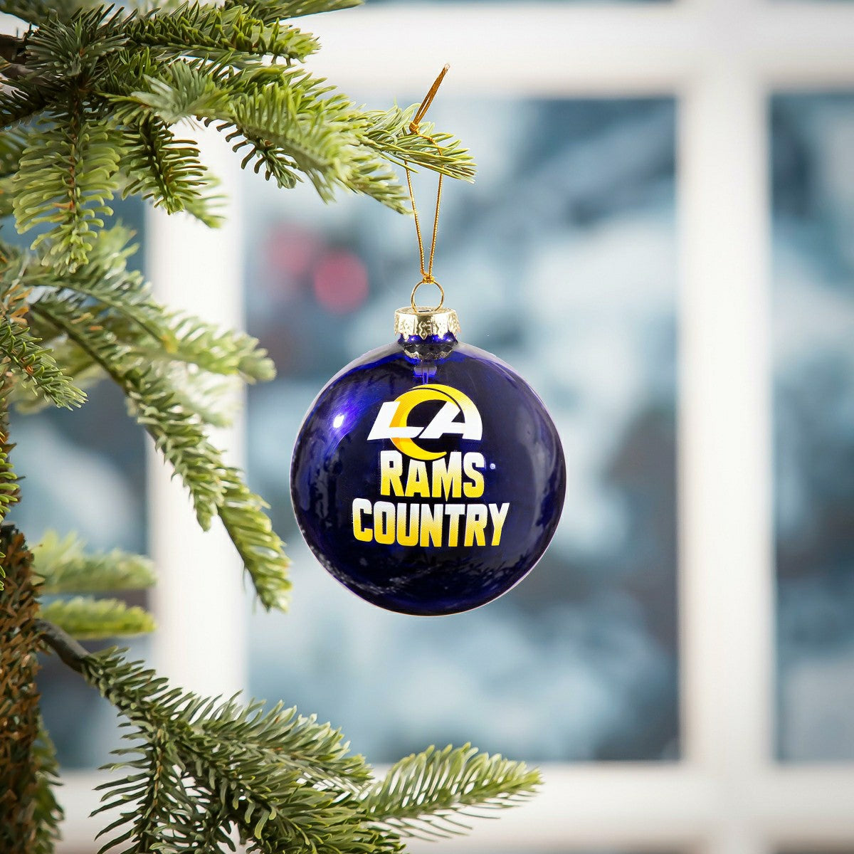 Blown Glass Ornament, Los Angeles Rams - NFL Home