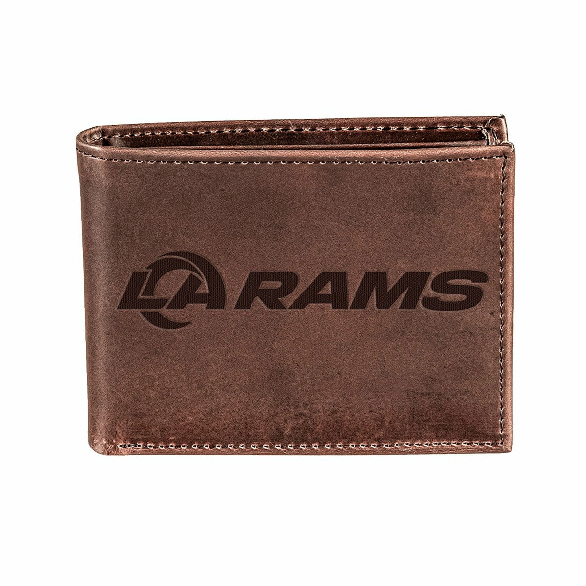 Los Angeles Rams, Bi-Fold Wallet, Brown, CH, 100% Genuine Leather - NFL Home