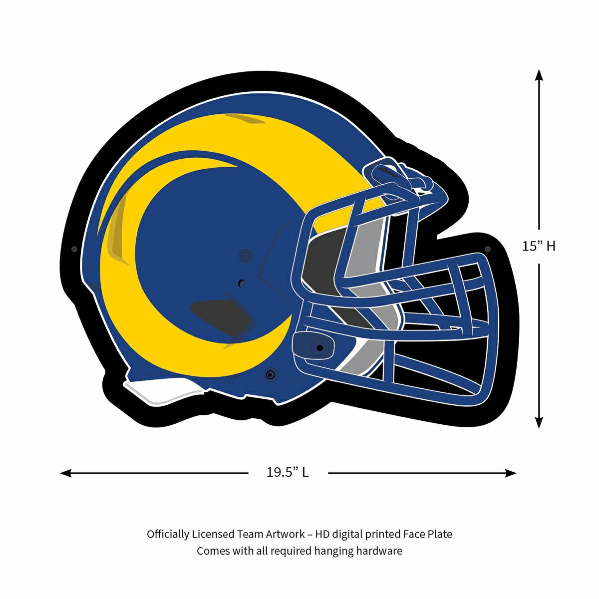 LED Wall Decor, Helmet, Los Angeles Rams - NFL Home