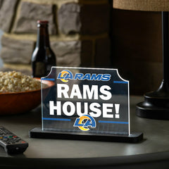 Los Angeles Rams NFL Football Rectangle Desklite LED Decor - NFL Home
