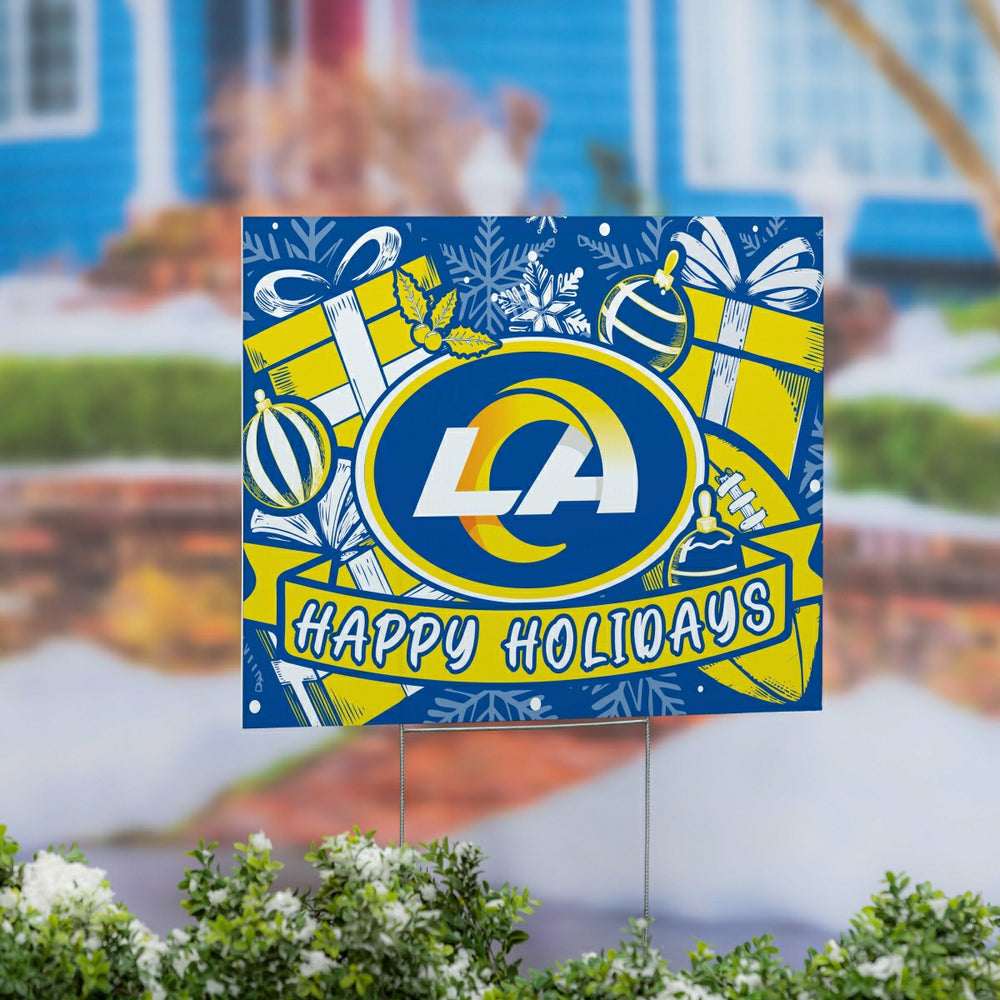 Los Angeles Rams Yard Sign, Holiday - NFL Home