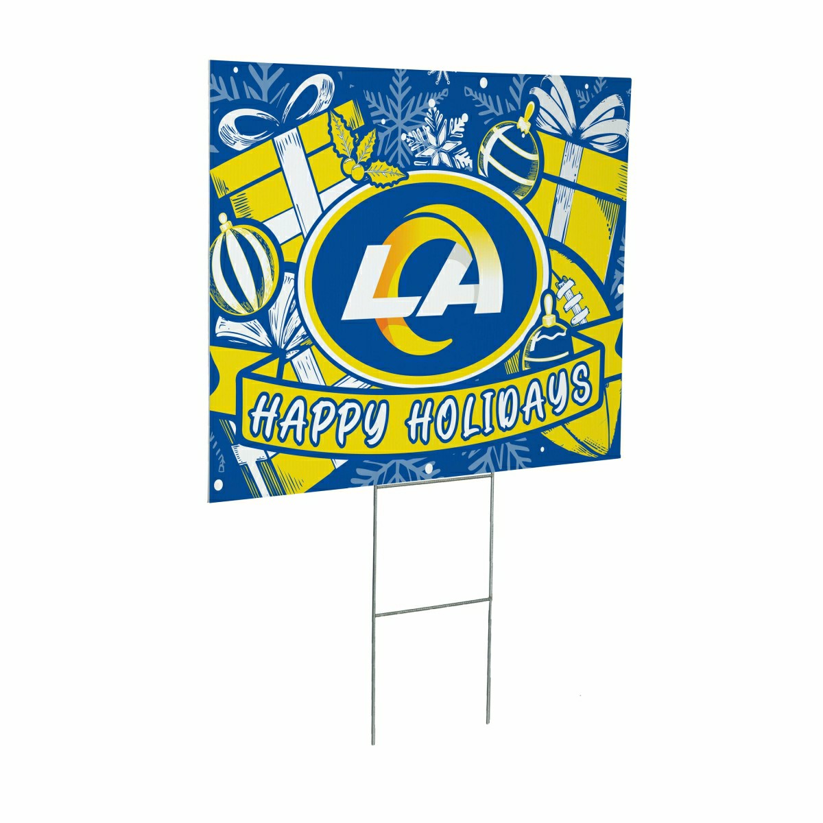 Los Angeles Rams Yard Sign, Holiday - NFL Home