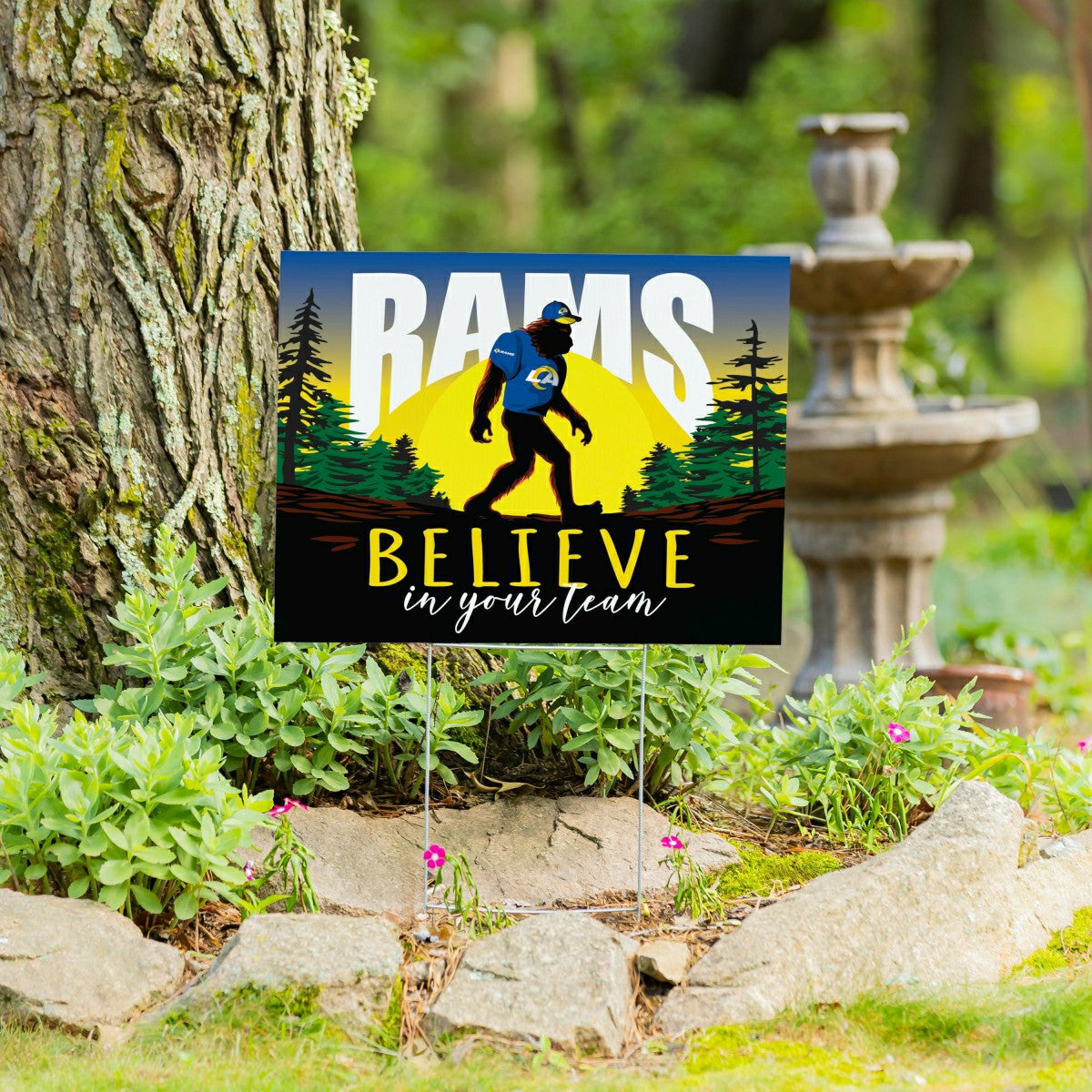 Los Angeles Rams Yard Sign, Bigfoot - NFL Home