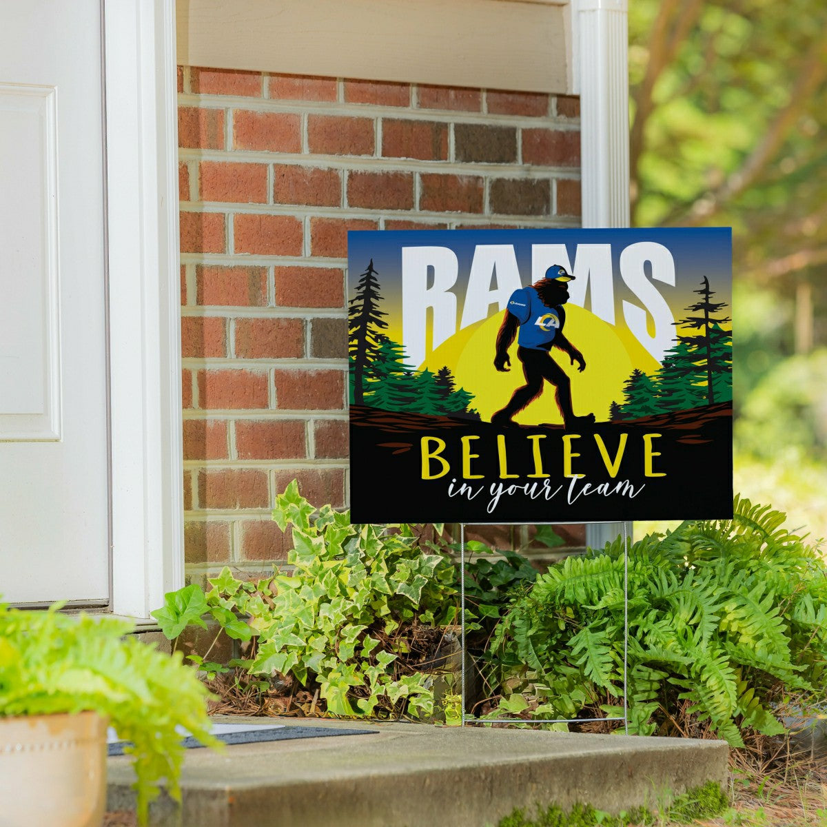 Los Angeles Rams Yard Sign, Bigfoot - NFL Home