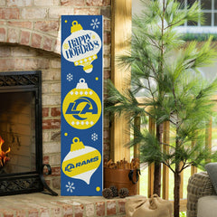 47" Double Sided Leaner, Los Angeles Rams, Christmas - NFL Home