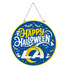 Los Angeles Rams Halloween Round Door Décor with Hanging Rope, 18x18 - NFL Home