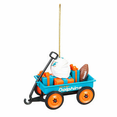 Miami Dolphins Team Wagon Ornament   MyEvergreen - NFL Home