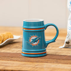 Miami Dolphins Ceramic Stein Cup, 24oz - NFL Home