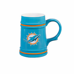 Miami Dolphins Ceramic Stein Cup, 24oz - NFL Home