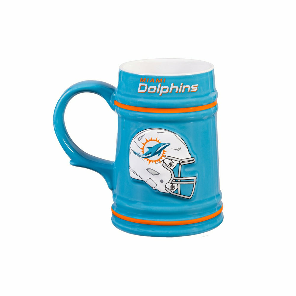 Miami Dolphins Ceramic Stein Cup, 24oz - NFL Home