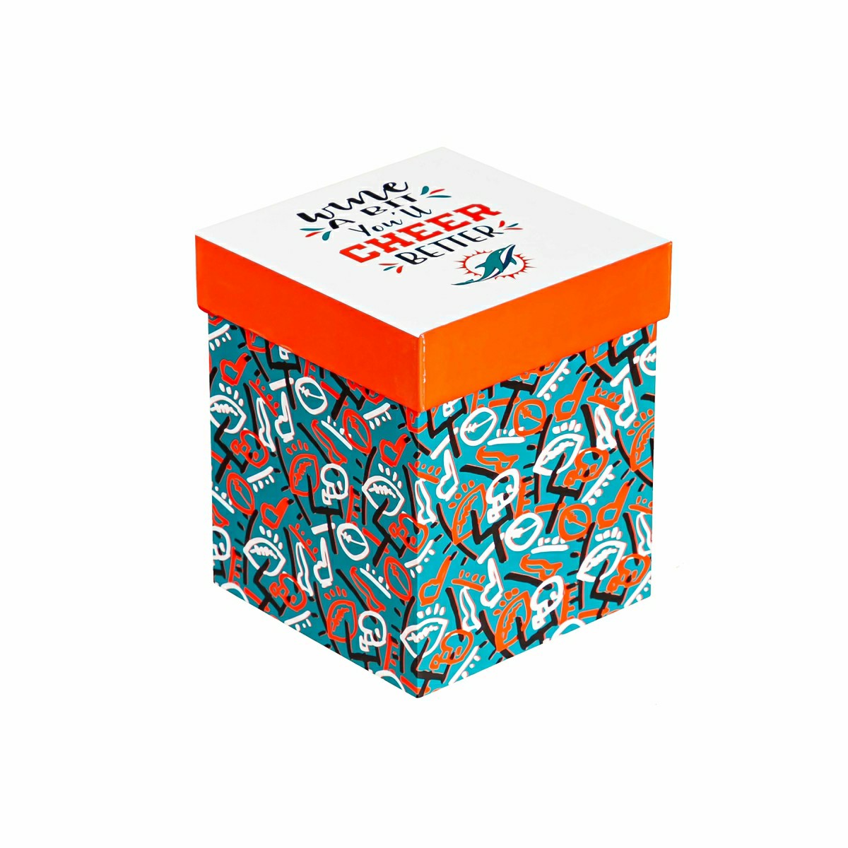 Miami Dolphins, 17oz Boxed Stemless Wine - NFL Home