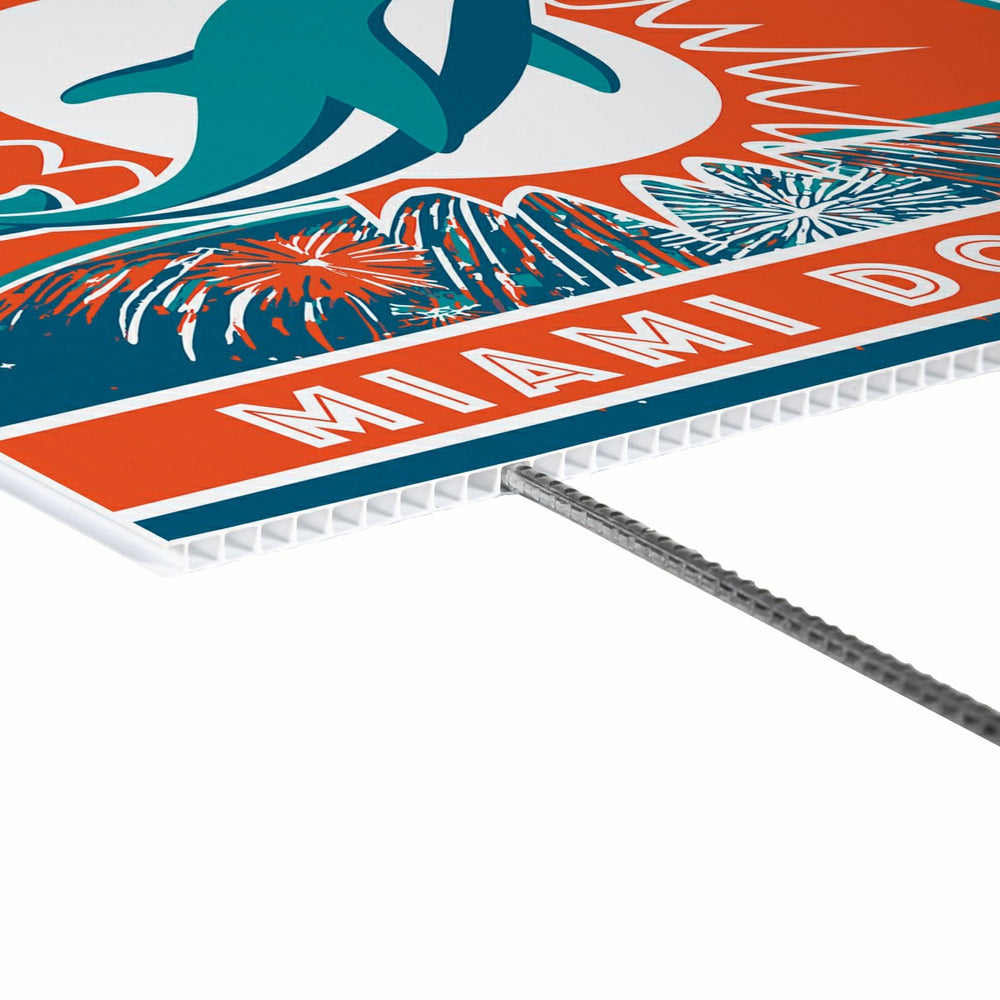 Miami Dolphins Yard Sign, Patriotic - NFL Home