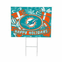 Miami Dolphins Yard Sign, Holiday - NFL Home