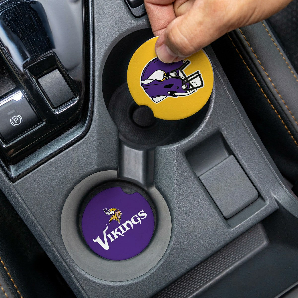 Minnesota Vikings Car Coaster Set, 2pc - NFL
