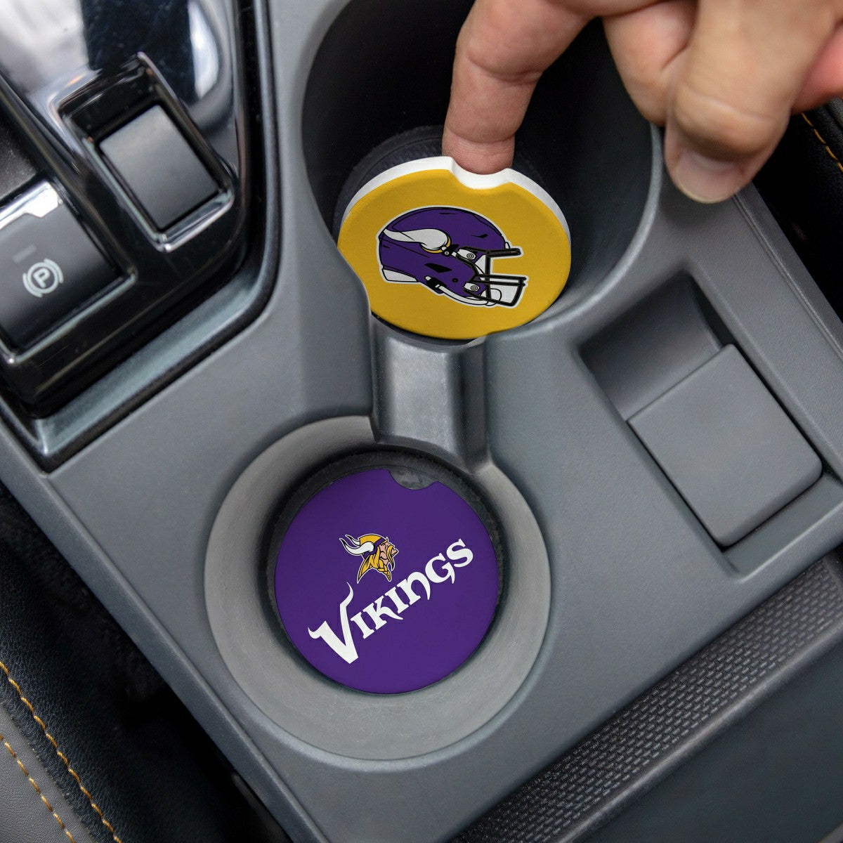 Minnesota Vikings Car Coaster Set, 2pc - NFL