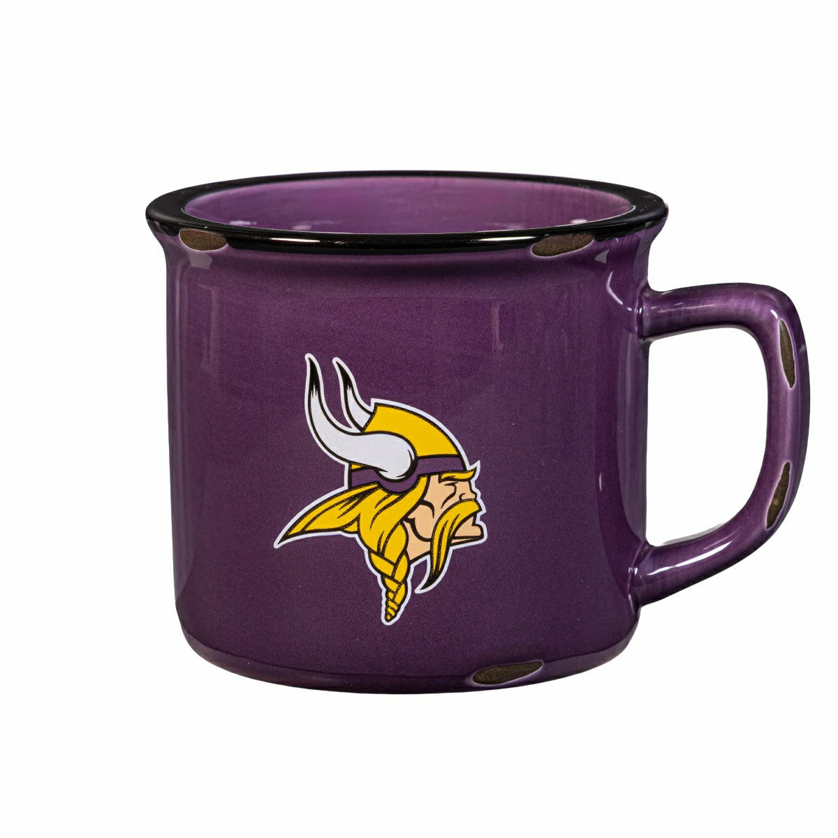 Minnesota Vikings Ceramic Camp Cup with Enamel Finish, 14oz - NFL
