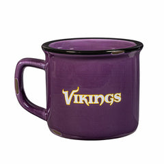 Minnesota Vikings Ceramic Camp Cup with Enamel Finish, 14oz - NFL