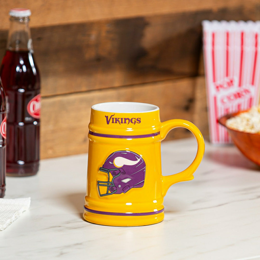 Minnesota Vikings Ceramic Stein Cup, 24oz - NFL Home
