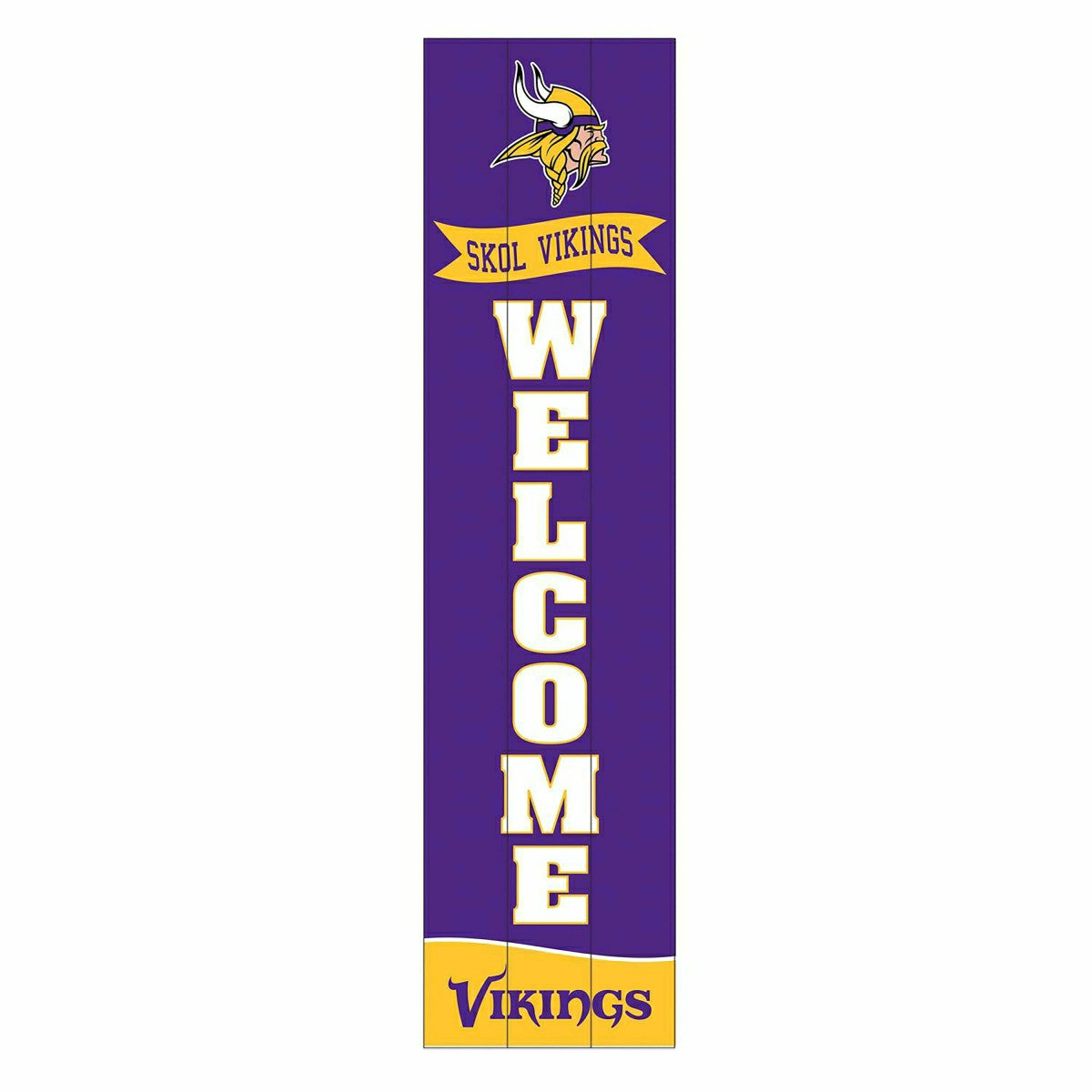 Minnesota Vikings Large Single Sided Leaner, 46" - NFL Home