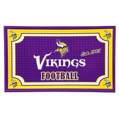Indoor/Outdoor NFL Team Pride Embossed Doormat, Minnesota Vikings - NFL