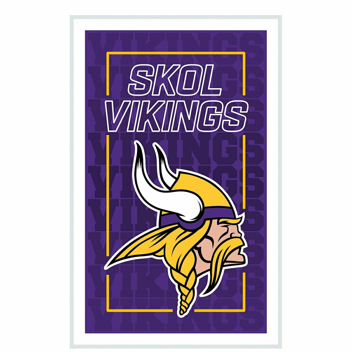 Minnesota Vikings NFL Football Rectangle Neolite LED Decor - NFL Home