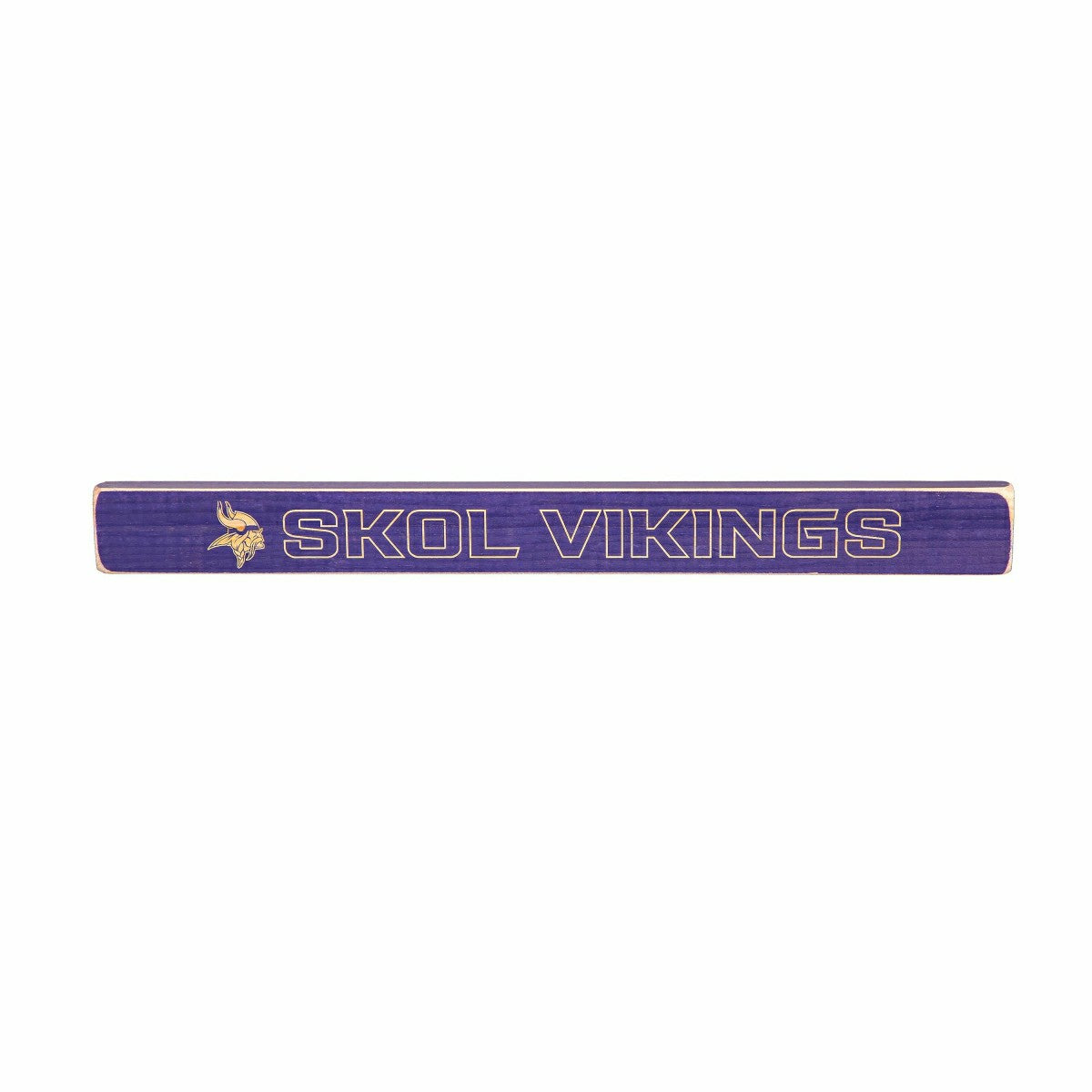 Minnesota Vikings Engraved Wood Sign, 1.5" x 18" - NFL Home