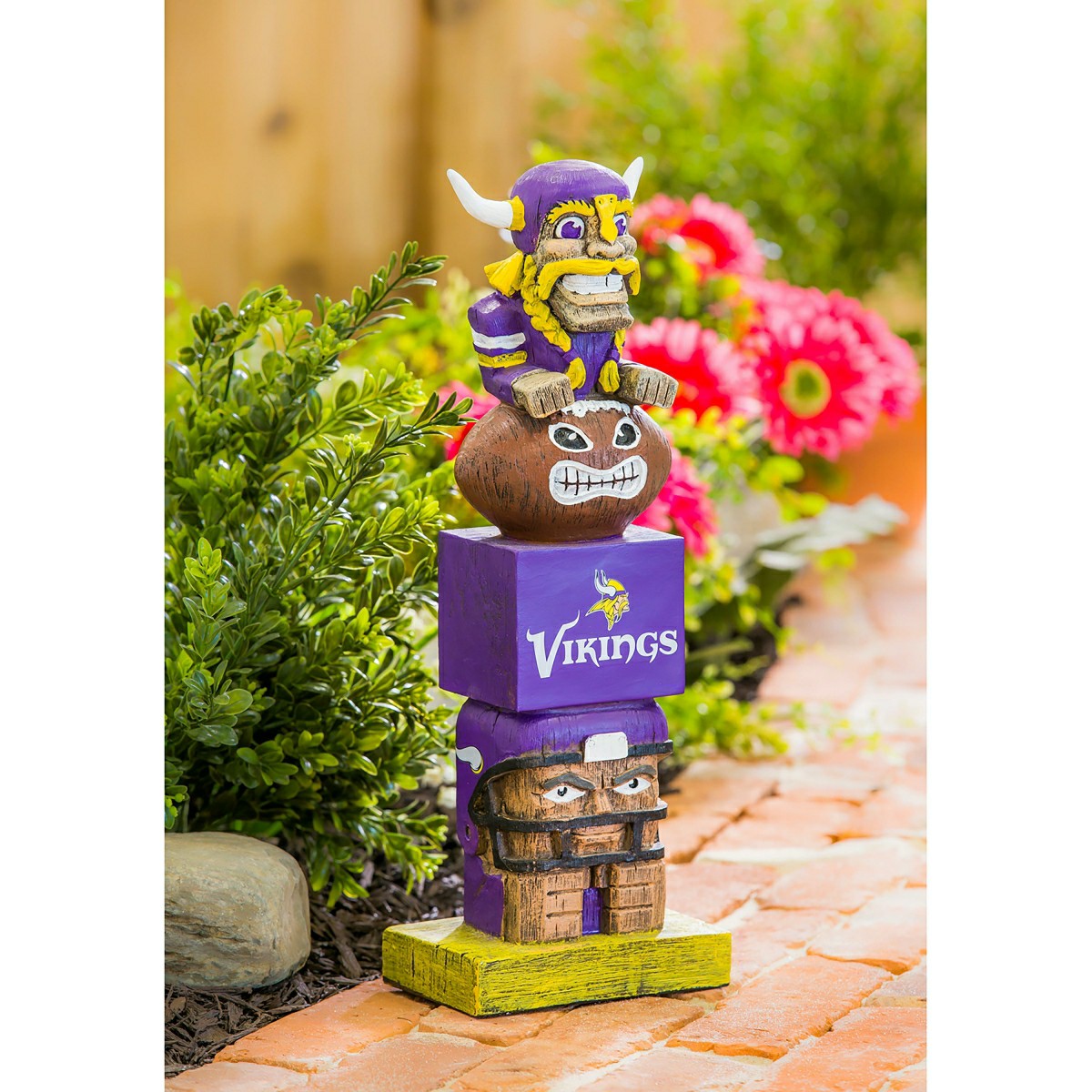 Minnesota Vikings Tiki Team Totem Garden Statue - NFL Home