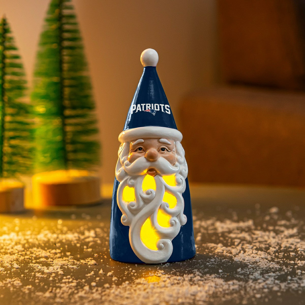New England Patriots Santa LED Statuary, 8" - NFL Home