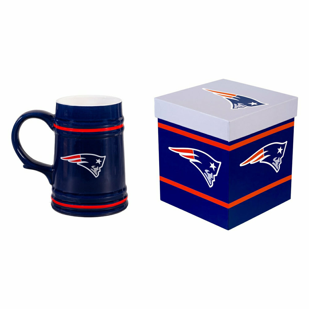 New England Patriots Ceramic Stein Cup, 24oz - NFL Home