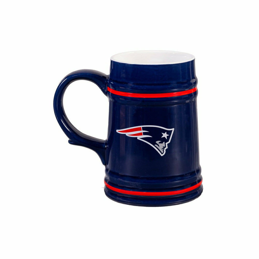 New England Patriots Ceramic Stein Cup, 24oz - NFL Home
