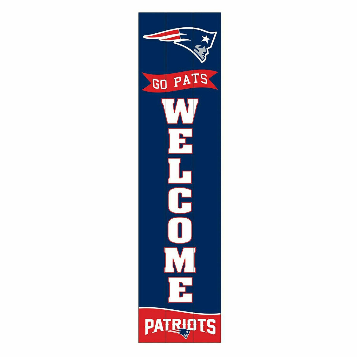 New England Patriots Large Single Sided Leaner, 46" - NFL Home