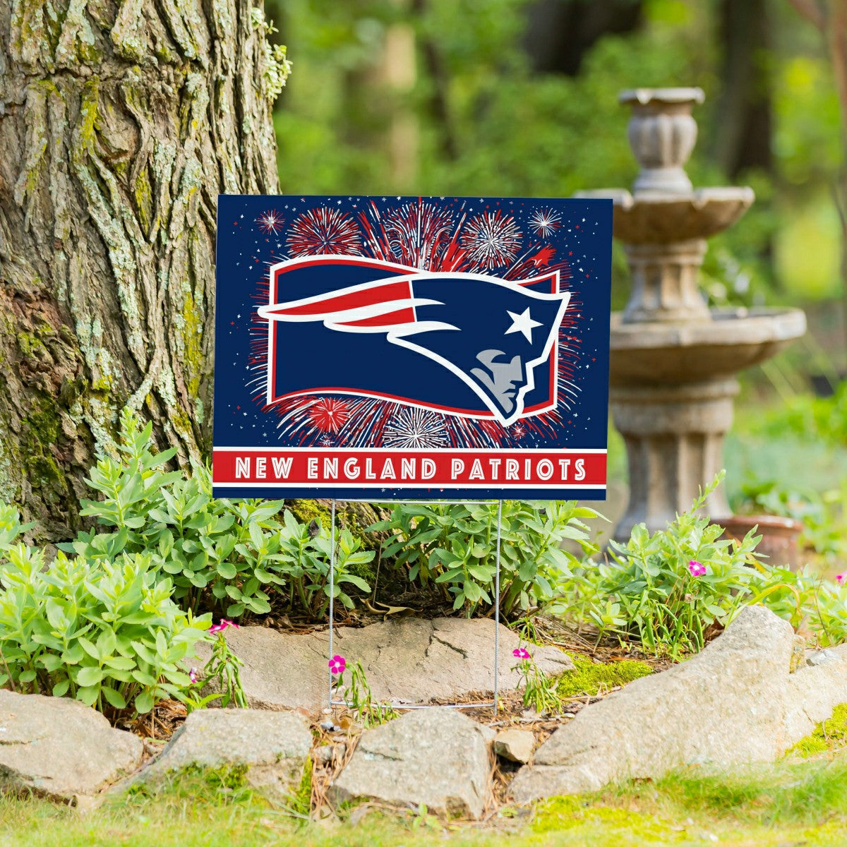 New England Patriots Yard Sign, Patriotic - NFL Home
